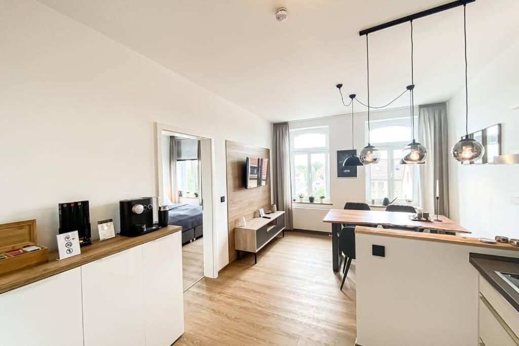 Luxus-Apartment In Leipzig Mit Privat-Parkplatz ภายนอก รูปภาพ