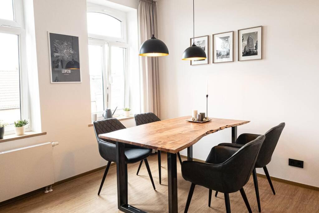 Luxus-Apartment In Leipzig Mit Privat-Parkplatz ภายนอก รูปภาพ