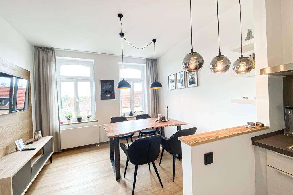 Luxus-Apartment In Leipzig Mit Privat-Parkplatz ภายนอก รูปภาพ