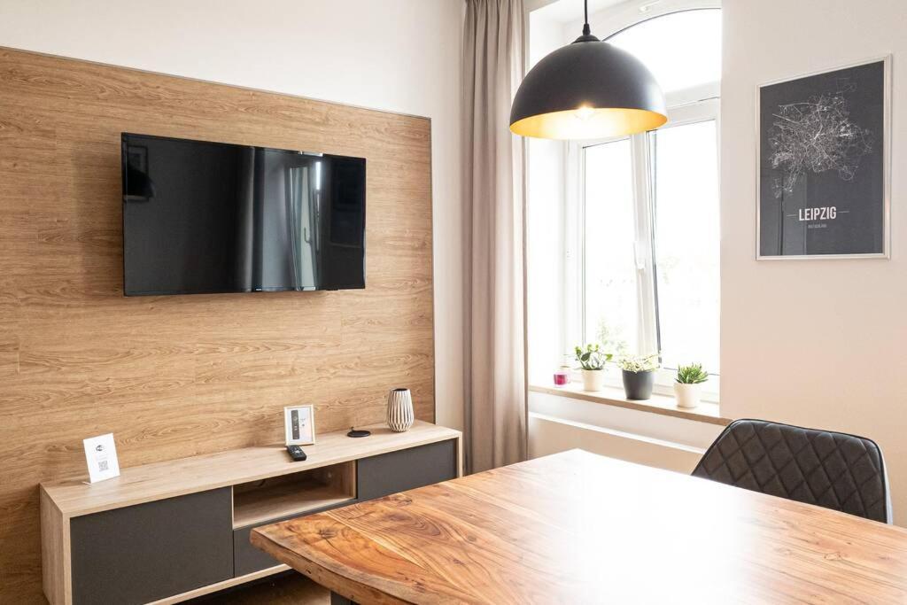 Luxus-Apartment In Leipzig Mit Privat-Parkplatz ภายนอก รูปภาพ
