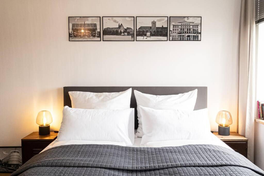 Luxus-Apartment In Leipzig Mit Privat-Parkplatz ภายนอก รูปภาพ