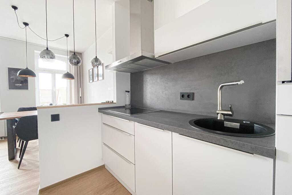 Luxus-Apartment In Leipzig Mit Privat-Parkplatz ภายนอก รูปภาพ